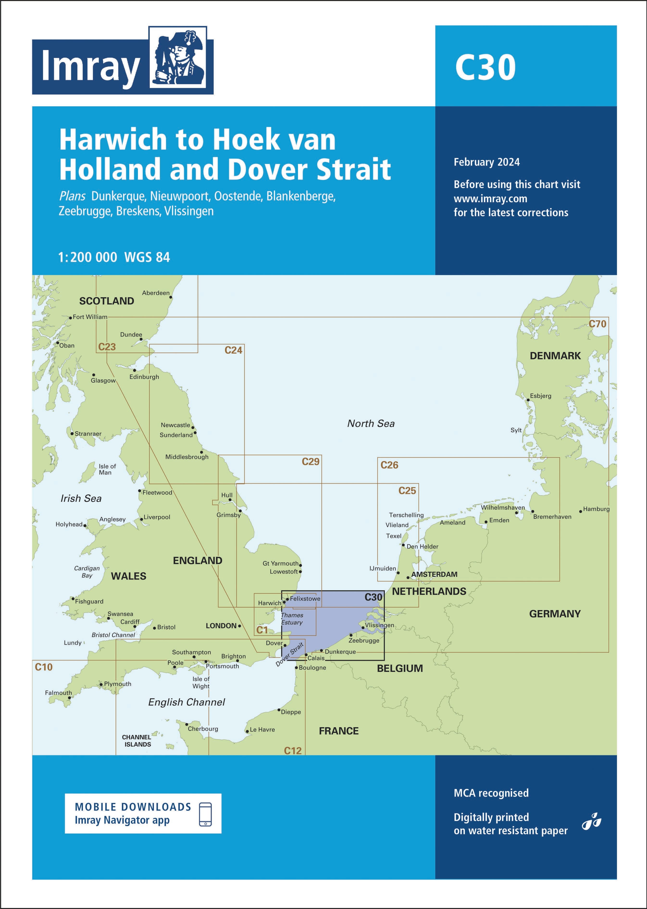 C30 Harwich to Hoek van Holland and Dover Strait