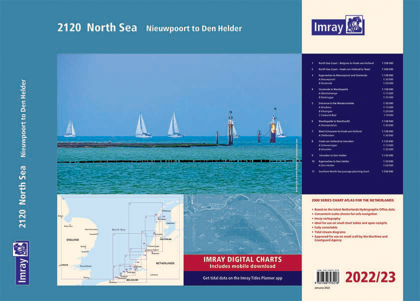 2120 North Sea - Nieuwpoort to Den Helder Chart Pack Wiro-bound 2022/2023