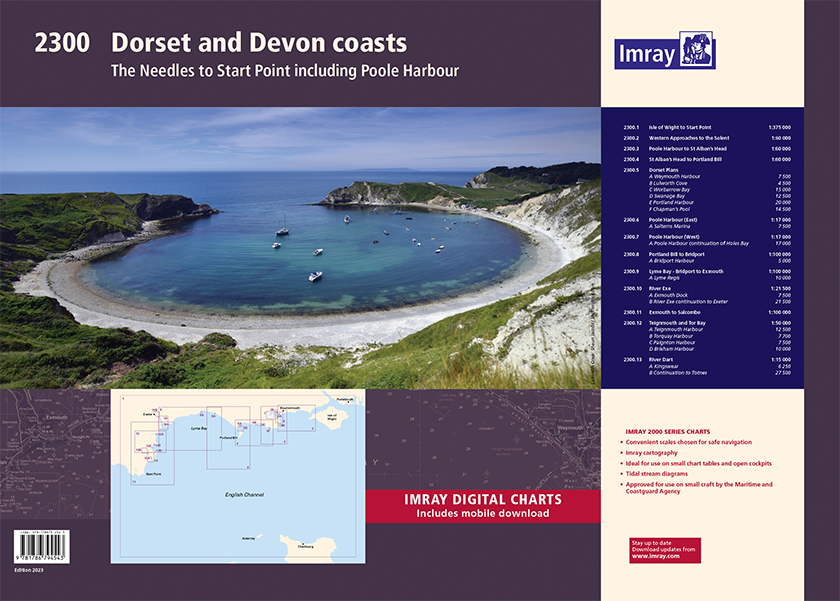 2300 Dorset and Devon Coasts Chart Pack Wiro-bound