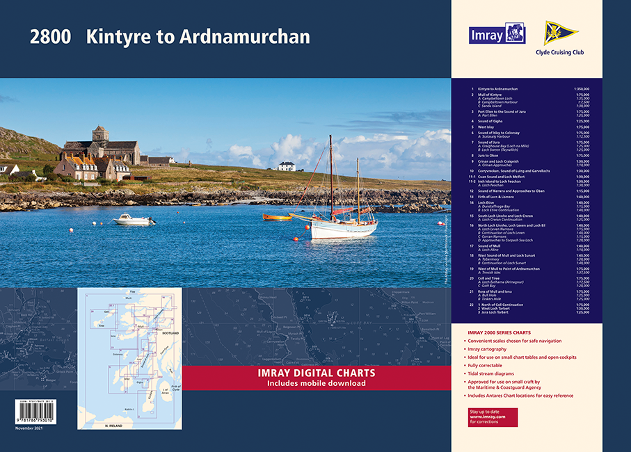 2800 Kintyre to Ardnamurchan Chart Pack Wiro-bound