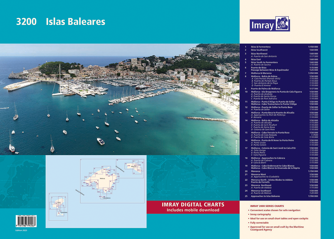 3200 Islas Baleares Chart Pack Wiro-bound