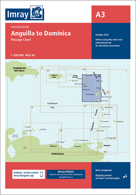 A3 Anguilla to Dominica Passage Chart