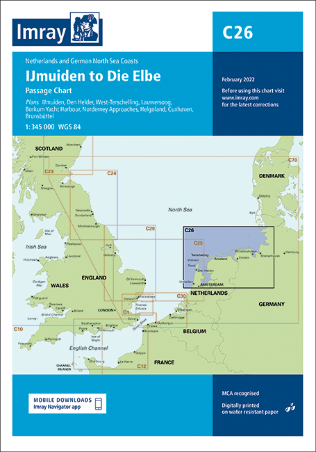 Imray C26 IJmuiden to Die Elbe