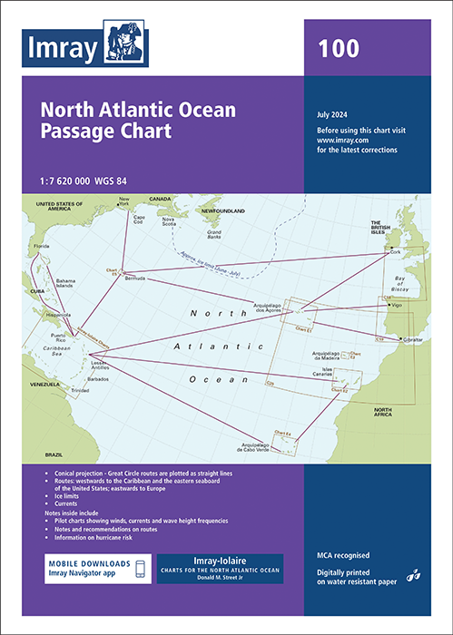 Chart 100 North Atlantic Ocean Passage Chart