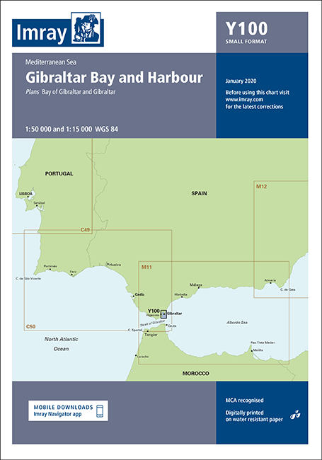 Laminated Y100 Gibraltar Bay and Harbour (Small Format)