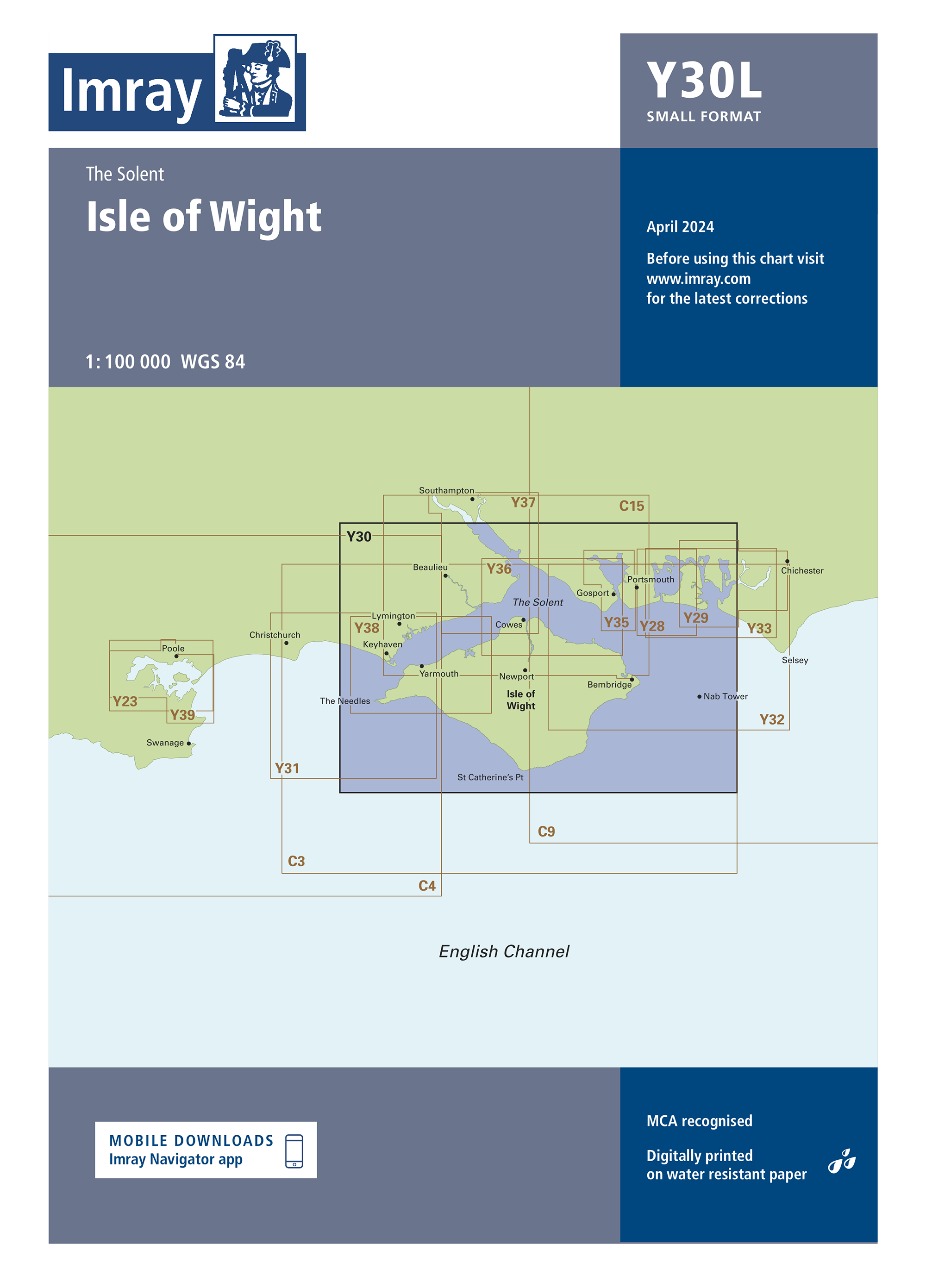 Laminated Y30 Isle of Wight (Small Format)