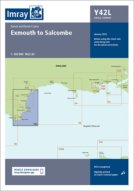 Laminated Y42 Exmouth to Salcombe (Small Format)