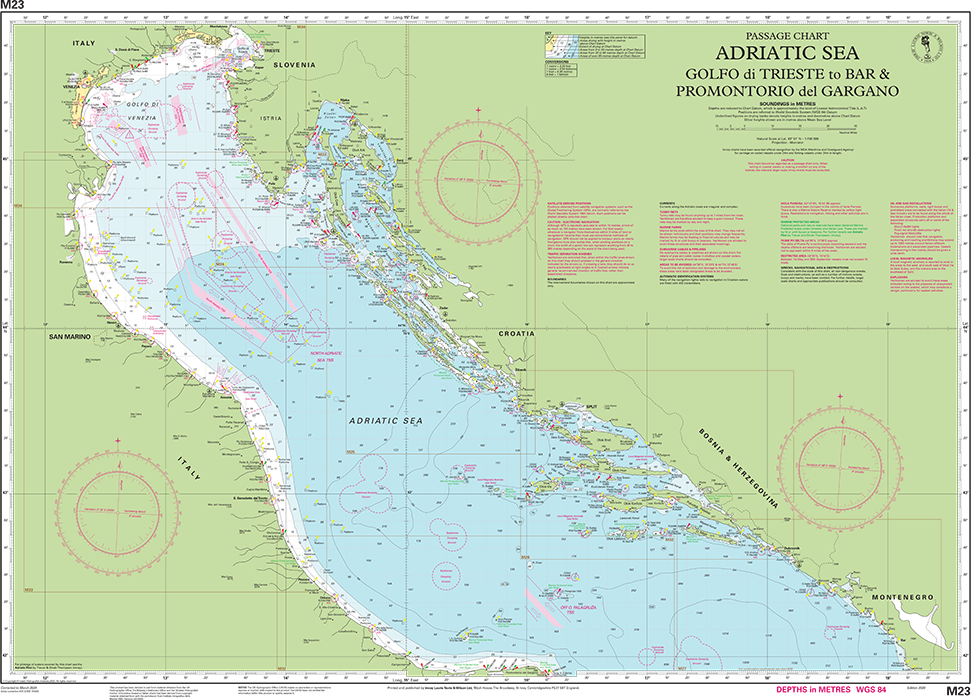 M23 Adriatic Sea Passage Chart