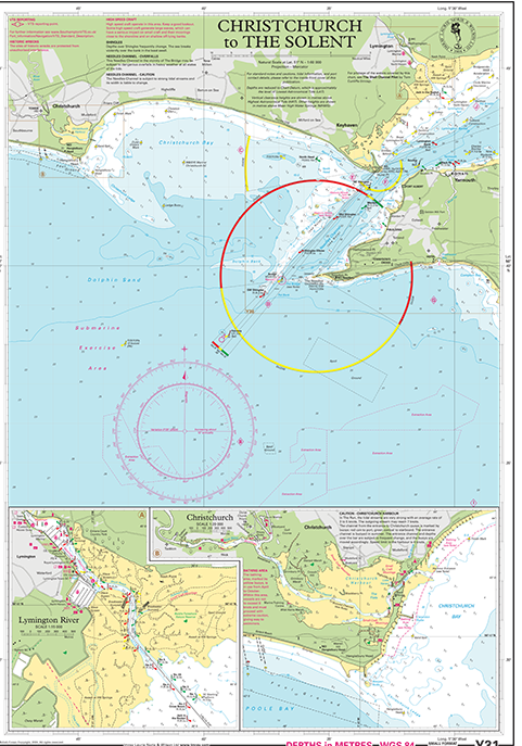 Laminated Y31 Christchurch to the Solent (Small Format)