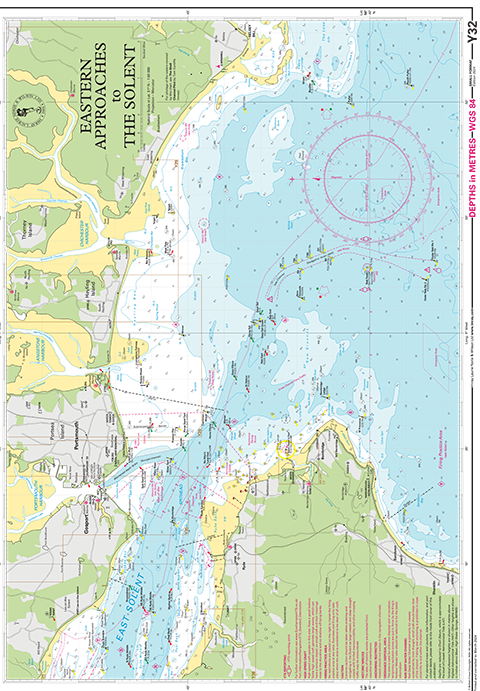 Y32 Eastern Approach to the Solent (Small Format)